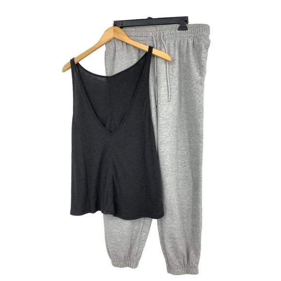 Lot of Two Size Large S2K Jogger Pants H&M + FP Deep Plunge Swing Tank Top 1784 - Picture 1 of 11